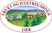 Frukt og Juletregården i Lier, sin logo